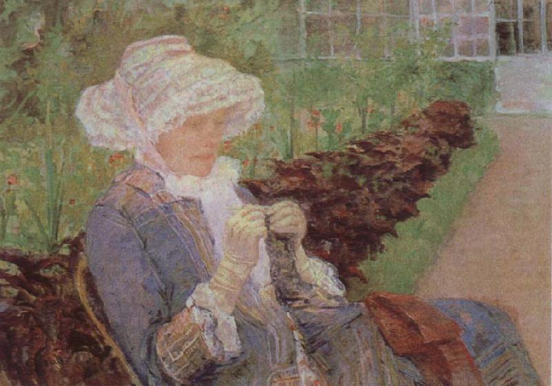 Mary Cassatt Lydia Crocheting in the Garden at Marly China oil painting art